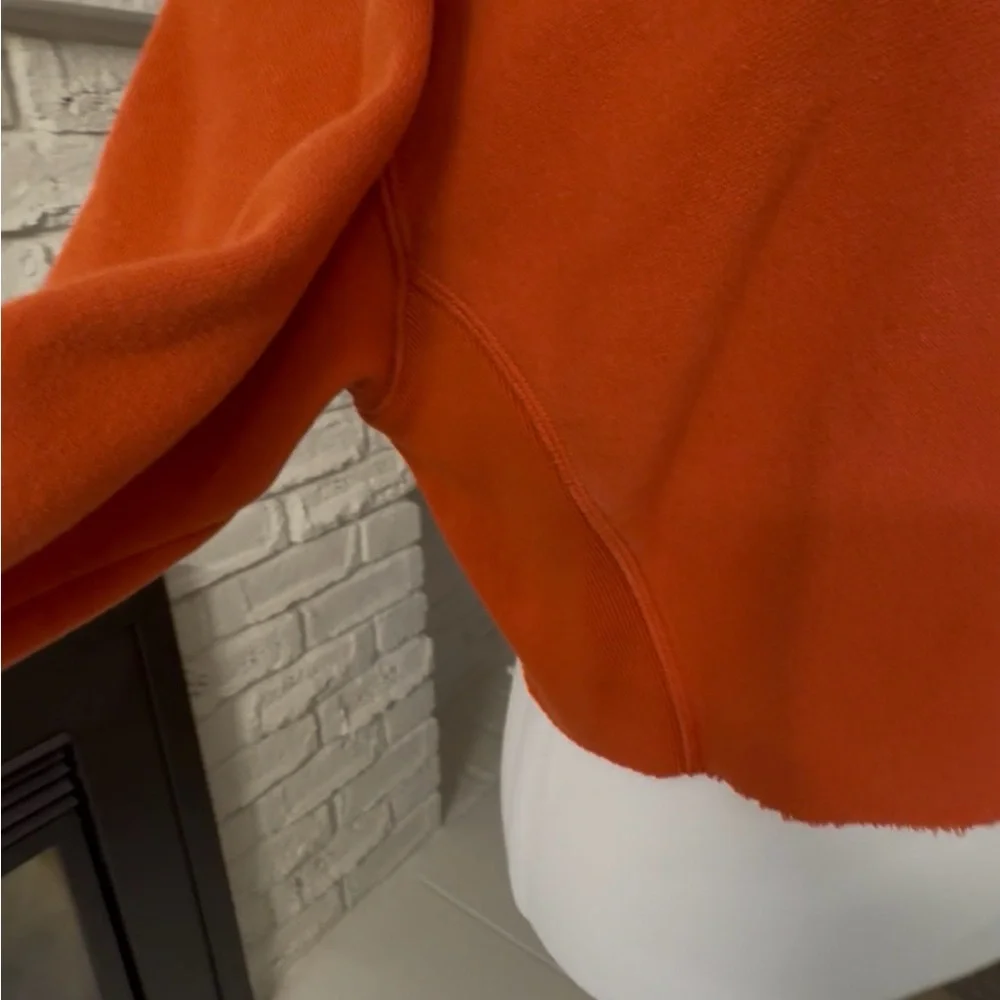 Champion Vibrant Orange Long Sleeve Crop Top Size Large - Picture 3 of 7